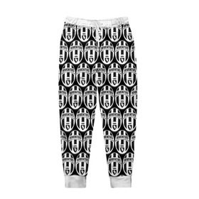 Мужские брюки 3D с принтом Juventus Black&White в Екатеринбурге, 100% полиэстер | манжеты по низу, эластичный пояс регулируется шнурком, по бокам два кармана без застежек, внутренняя часть кармана из мелкой сетки | Тематика изображения на принте: 