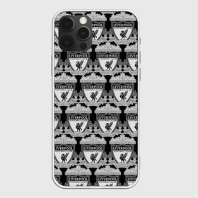 Чехол для iPhone 12 Pro с принтом Liverpool Black&White в Екатеринбурге, силикон | область печати: задняя сторона чехла, без боковых панелей | england | football | liverpool fc | logo | sport | англия | арт | ливерпуль | лига | лого | спорт | текстура | фк | футбол | футбольный клуб | эмблема