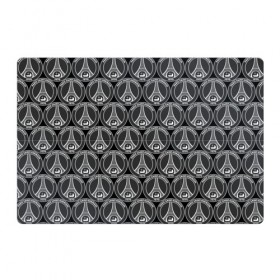 Магнитный плакат 3Х2 с принтом PSG Black&White в Екатеринбурге, Полимерный материал с магнитным слоем | 6 деталей размером 9*9 см | 