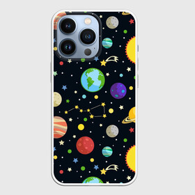 Чехол для iPhone 13 Pro с принтом Солнечная система в Екатеринбурге,  |  | большая медведица | венера | звезда | звезды | земля | космос | марс | меркурий | паттерн | сатурн | созвездия | солнце | уран | юпитер