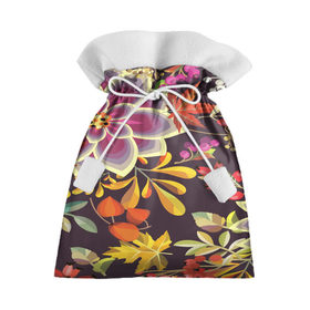 Подарочный 3D мешок с принтом Осенние мотивы в Екатеринбурге, 100% полиэстер | Размер: 29*39 см | fashion | flower | акварельные цветы | краски | осень | природа | рисованные цветы | розы | цветы