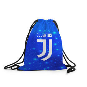 Рюкзак-мешок 3D с принтом Juventus space collection в Екатеринбурге, 100% полиэстер | плотность ткани — 200 г/м2, размер — 35 х 45 см; лямки — толстые шнурки, застежка на шнуровке, без карманов и подкладки | football | soccer | ювентус