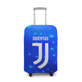 Чехол для чемодана 3D с принтом Juventus space collection в Екатеринбурге, 86% полиэфир, 14% спандекс | двустороннее нанесение принта, прорези для ручек и колес | football | soccer | ювентус