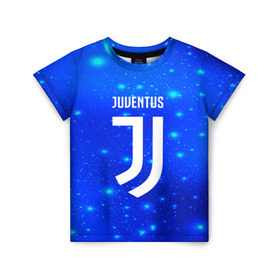 Детская футболка 3D с принтом Juventus space collection в Екатеринбурге, 100% гипоаллергенный полиэфир | прямой крой, круглый вырез горловины, длина до линии бедер, чуть спущенное плечо, ткань немного тянется | football | soccer | ювентус