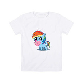 Детская футболка хлопок с принтом Май литл пони в Екатеринбурге, 100% хлопок | круглый вырез горловины, полуприлегающий силуэт, длина до линии бедер | my little pony | арт | игра | май литл пони | милая | мультфильм | няша | прикольные