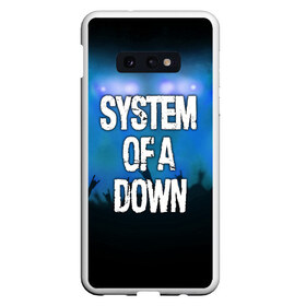 Чехол для Samsung S10E с принтом System of a Down в Екатеринбурге, Силикон | Область печати: задняя сторона чехла, без боковых панелей | Тематика изображения на принте: band | metal | music | rock | system of a down | атрибутика | группа | метал | музыка | рок