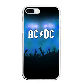 Чехол для iPhone 7Plus/8 Plus матовый с принтом AC DC в Екатеринбурге, Силикон | Область печати: задняя сторона чехла, без боковых панелей | ac dc | band | metal | music | rock | атрибутика | группа | метал | музыка | рок