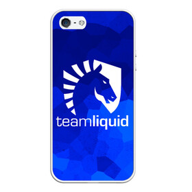 Чехол для iPhone 5/5S матовый с принтом Team Liquid в Екатеринбурге, Силикон | Область печати: задняя сторона чехла, без боковых панелей | awp | counter strike | cs go | cybersport | game | skin | team liquid | авп | игры | киберспорт | скин