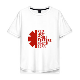 Мужская футболка хлопок Oversize с принтом Red Hot Chili Peppers в Екатеринбурге, 100% хлопок | свободный крой, круглый ворот, “спинка” длиннее передней части | red hot chili peppers | rhcp | альтернативный | группа | джош клингхоффер | красные острые перцы чили | метал | ред хот чили пеперс | рок | рхчп | рэп | фанк | фли | чад смит | энтони кидис