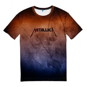 Мужская футболка 3D с принтом Metallica в Екатеринбурге, 100% полиэфир | прямой крой, круглый вырез горловины, длина до линии бедер | band | metal | metallica | music | rock | атрибутика | группа | метал | музыка | рок