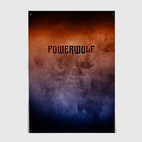 Постер с принтом Powerwolf в Екатеринбурге, 100% бумага
 | бумага, плотность 150 мг. Матовая, но за счет высокого коэффициента гладкости имеет небольшой блеск и дает на свету блики, но в отличии от глянцевой бумаги не покрыта лаком | band | metal | music | powerwolf | rock | атрибутика | группа | метал | музыка | рок
