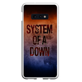 Чехол для Samsung S10E с принтом System of a Down в Екатеринбурге, Силикон | Область печати: задняя сторона чехла, без боковых панелей | Тематика изображения на принте: band | metal | music | rock | system of a down | атрибутика | группа | метал | музыка | рок