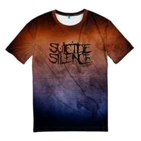 Мужская футболка 3D с принтом Suicide Silence в Екатеринбурге, 100% полиэфир | прямой крой, круглый вырез горловины, длина до линии бедер | 