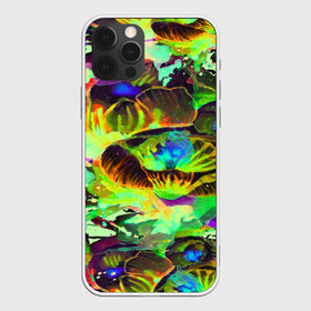 Чехол для iPhone 12 Pro Max с принтом Acid Flower fashion в Екатеринбурге, Силикон |  | abstraction | color | flower | garden | spray | tie dye | абстракция | акварель | живопись | искусство | краски | лилии | текстуры | цветные краски | цветы | яркие цвета