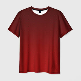 Мужская футболка 3D с принтом Carbon Red в Екатеринбурге, 100% полиэфир | прямой крой, круглый вырез горловины, длина до линии бедер | carbon | карбон