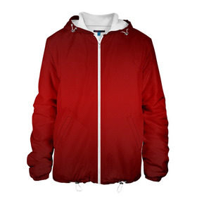 Мужская куртка 3D с принтом Carbon Red-2 в Екатеринбурге, ткань верха — 100% полиэстер, подклад — флис | прямой крой, подол и капюшон оформлены резинкой с фиксаторами, два кармана без застежек по бокам, один большой потайной карман на груди. Карман на груди застегивается на липучку | 