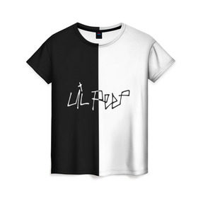Женская футболка 3D с принтом Lil Peep в Екатеринбурге, 100% полиэфир ( синтетическое хлопкоподобное полотно) | прямой крой, круглый вырез горловины, длина до линии бедер | awful things | gustav hr | lil peep | густав ор | клауд | клауд рэп | лил | певец | пип | пост эмо | реп | репер | рэп | рэпер | трэп | хип | хип хоп | хипхоп | хоп | эмо | эмо трэп
