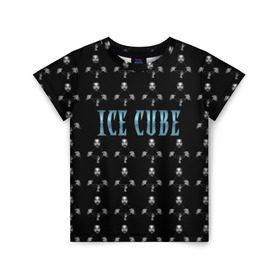 Детская футболка 3D с принтом Ice Cube в Екатеринбурге, 100% гипоаллергенный полиэфир | прямой крой, круглый вырез горловины, длина до линии бедер, чуть спущенное плечо, ткань немного тянется | hip hop | hiphop | ice cube | mc | n.w.a | rap | айс | гангса | джексон | западное побережье | куб | кубе | кубик льда | кьюб | мс | о ши | оши | реп | репер | речитатив | рэп | рэпер | хип | хипхоп | хоп