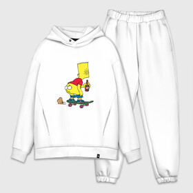 Мужской костюм хлопок OVERSIZE с принтом Bart Simpson в Екатеринбурге,  |  | skate | барт | борд | скейт