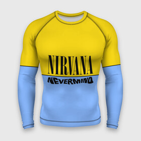 Мужской рашгард 3D с принтом Nirvana nevermino в Екатеринбурге,  |  | cobain | kurt | nevermino | nirvana | альтернативный | гранж | грол | группа | дональд | кобейн | курт | музыка | надпись | нервана | нирвана | новоселич | певец | рок | смайл | смайлик | солист