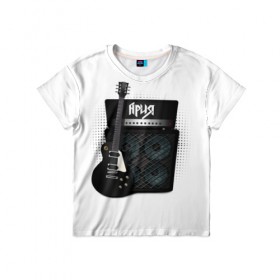 Детская футболка 3D с принтом Ария в Екатеринбурге, 100% гипоаллергенный полиэфир | прямой крой, круглый вырез горловины, длина до линии бедер, чуть спущенное плечо, ткань немного тянется | Тематика изображения на принте: aria | band | metal | music | rock | ария | атрибутика | метал | музыка | рок