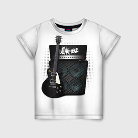 Детская футболка 3D с принтом Blink-182 в Екатеринбурге, 100% гипоаллергенный полиэфир | прямой крой, круглый вырез горловины, длина до линии бедер, чуть спущенное плечо, ткань немного тянется | band | metal | music | rock | атрибутика | группа | метал | музыка | рок