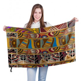 Флаг 3D с принтом Africa Style в Екатеринбурге, 100% полиэстер | плотность ткани — 95 г/м2, размер — 67 х 109 см. Принт наносится с одной стороны | afrika | pattern | африка | африканские мотивы | африканские узоры | солнце | узор | этника | южный континент