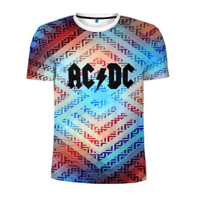 Мужская футболка 3D спортивная с принтом AC/DC MUSIC в Екатеринбурге, 100% полиэстер с улучшенными характеристиками | приталенный силуэт, круглая горловина, широкие плечи, сужается к линии бедра | logo | music | pop | rock | usa | альтернатива | америка | металл | музыка | музыкальный | поп | рок