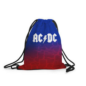 Рюкзак-мешок 3D с принтом AC/DC angel&devil в Екатеринбурге, 100% полиэстер | плотность ткани — 200 г/м2, размер — 35 х 45 см; лямки — толстые шнурки, застежка на шнуровке, без карманов и подкладки | ac dc | logo | music | pop | rock | usa | альтернатива | америка | металл | музыка | музыкальный | поп | рок