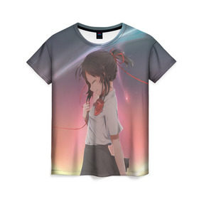 Женская футболка 3D с принтом Memory в Екатеринбурге, 100% полиэфир ( синтетическое хлопкоподобное полотно) | прямой крой, круглый вырез горловины, длина до линии бедер | 