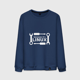Мужской свитшот хлопок с принтом Потому что это Linux в Екатеринбурге, 100% хлопок |  | linux | os | админ | кастом | ключ | линукс | ос | отвертка | программист | сисадмин | системный администратор