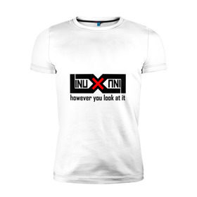 Мужская футболка премиум с принтом Linux как ни крути в Екатеринбурге, 92% хлопок, 8% лайкра | приталенный силуэт, круглый вырез ворота, длина до линии бедра, короткий рукав | linux | админ | линукс | никс | программист | сисадмин