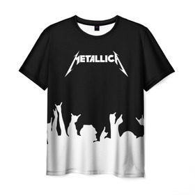 Мужская футболка 3D с принтом Metallica в Екатеринбурге, 100% полиэфир | прямой крой, круглый вырез горловины, длина до линии бедер | metallica | группа | джеймс хэтфилд | кирк хэмметт | ларс ульрих | метал | металика | металлика | миталика | музыка | роберт трухильо | рок | трэш | трэшметал | хард | хардрок | хеви | хевиметал