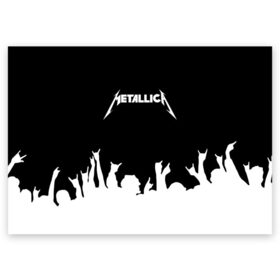 Поздравительная открытка с принтом Metallica в Екатеринбурге, 100% бумага | плотность бумаги 280 г/м2, матовая, на обратной стороне линовка и место для марки
 | metallica | группа | джеймс хэтфилд | кирк хэмметт | ларс ульрих | метал | металика | металлика | миталика | музыка | роберт трухильо | рок | трэш | трэшметал | хард | хардрок | хеви | хевиметал