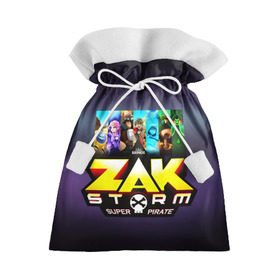 Подарочный 3D мешок с принтом Zak Storm в Екатеринбурге, 100% полиэстер | Размер: 29*39 см | Тематика изображения на принте: zak storm | дети | зак шторм | мультфильмы | сёрфинг