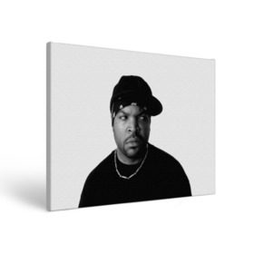 Холст прямоугольный с принтом Ice Cube в Екатеринбурге, 100% ПВХ |  | cube | hiphop | ice | legend | nwa | rap | рэп