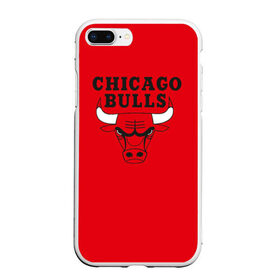 Чехол для iPhone 7Plus/8 Plus матовый с принтом Chicago Bulls в Екатеринбурге, Силикон | Область печати: задняя сторона чехла, без боковых панелей | bulls | chicago | chicago bulls | nba | баскетбол | буллз | нба | чикаго буллз