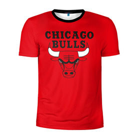 Мужская футболка 3D спортивная с принтом Chicago Bulls в Екатеринбурге, 100% полиэстер с улучшенными характеристиками | приталенный силуэт, круглая горловина, широкие плечи, сужается к линии бедра | Тематика изображения на принте: bulls | chicago | chicago bulls | nba | баскетбол | буллз | нба | чикаго буллз