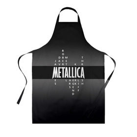 Фартук 3D с принтом Участники группы Metallica в Екатеринбурге, 100% полиэстер | общий размер — 65 х 85 см, ширина нагрудника — 26 см, горловина — 53 см, длина завязок — 54 см, общий обхват в поясе — 173 см. Принт на завязках и на горловине наносится с двух сторон, на основной части фартука — только с внешней стороны | metallica | группа | джеймс хэтфилд | кирк хэмметт | ларс ульрих | метал | металика | металлика | миталика | музыка | роберт трухильо | рок | трэш | трэшметал | хард | хардрок | хеви | хевиметал