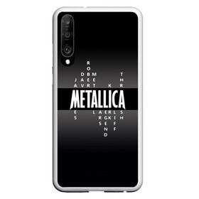 Чехол для Honor P30 с принтом Участники группы Metallica в Екатеринбурге, Силикон | Область печати: задняя сторона чехла, без боковых панелей | Тематика изображения на принте: metallica | группа | джеймс хэтфилд | кирк хэмметт | ларс ульрих | метал | металика | металлика | миталика | музыка | роберт трухильо | рок | трэш | трэшметал | хард | хардрок | хеви | хевиметал