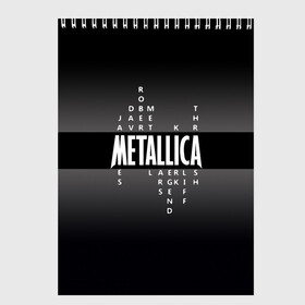 Скетчбук с принтом Участники группы Metallica в Екатеринбурге, 100% бумага
 | 48 листов, плотность листов — 100 г/м2, плотность картонной обложки — 250 г/м2. Листы скреплены сверху удобной пружинной спиралью | metallica | группа | джеймс хэтфилд | кирк хэмметт | ларс ульрих | метал | металика | металлика | миталика | музыка | роберт трухильо | рок | трэш | трэшметал | хард | хардрок | хеви | хевиметал
