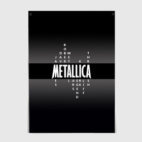 Постер с принтом Участники группы Metallica в Екатеринбурге, 100% бумага
 | бумага, плотность 150 мг. Матовая, но за счет высокого коэффициента гладкости имеет небольшой блеск и дает на свету блики, но в отличии от глянцевой бумаги не покрыта лаком | metallica | группа | джеймс хэтфилд | кирк хэмметт | ларс ульрих | метал | металика | металлика | миталика | музыка | роберт трухильо | рок | трэш | трэшметал | хард | хардрок | хеви | хевиметал