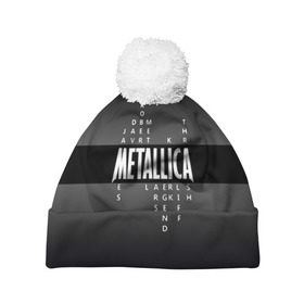 Шапка 3D c помпоном с принтом Участники группы Metallica в Екатеринбурге, 100% полиэстер | универсальный размер, печать по всей поверхности изделия | metallica | группа | джеймс хэтфилд | кирк хэмметт | ларс ульрих | метал | металика | металлика | миталика | музыка | роберт трухильо | рок | трэш | трэшметал | хард | хардрок | хеви | хевиметал
