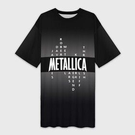 Платье-футболка 3D с принтом Участники группы Metallica в Екатеринбурге,  |  | metallica | группа | джеймс хэтфилд | кирк хэмметт | ларс ульрих | метал | металика | металлика | миталика | музыка | роберт трухильо | рок | трэш | трэшметал | хард | хардрок | хеви | хевиметал
