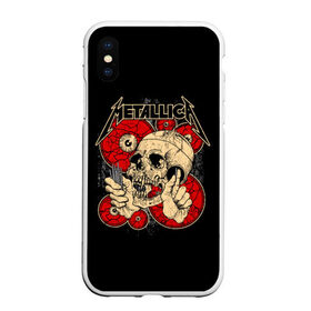 Чехол для iPhone XS Max матовый с принтом Metallica в Екатеринбурге, Силикон | Область печати: задняя сторона чехла, без боковых панелей | metallica | группа | джеймс хэтфилд | кирк хэмметт | ларс ульрих | метал | металика | металлика | миталика | музыка | роберт трухильо | рок | трэш | трэшметал | хард | хардрок | хеви | хевиметал