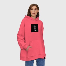 Худи SuperOversize хлопок с принтом Lil Peep в Екатеринбурге, 70% хлопок, 30% полиэстер, мягкий начес внутри | карман-кенгуру, эластичная резинка на манжетах и по нижней кромке, двухслойный капюшон
 | lil peep
lil
peep