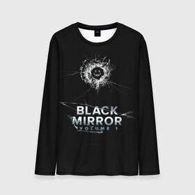 Мужской лонгслив 3D с принтом Black mirror в Екатеринбурге, 100% полиэстер | длинные рукава, круглый вырез горловины, полуприлегающий силуэт | Тематика изображения на принте: 