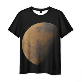 Мужская футболка 3D с принтом Марс в Екатеринбурге, 100% полиэфир | прямой крой, круглый вырез горловины, длина до линии бедер | elon musk | space x | spacex | будущее | вселенная | вулкан | долина | илон маск | космические | космос | красная планета | кратер | маринер | марсиане | марсианин | небес | новый дом | путешествия | роскосмос