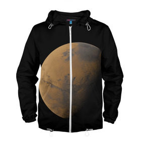 Мужская ветровка 3D с принтом Марс в Екатеринбурге, 100% полиэстер | подол и капюшон оформлены резинкой с фиксаторами, два кармана без застежек по бокам, один потайной карман на груди | elon musk | space x | spacex | будущее | вселенная | вулкан | долина | илон маск | космические | космос | красная планета | кратер | маринер | марсиане | марсианин | небес | новый дом | путешествия | роскосмос