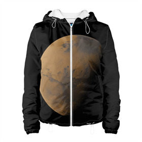 Женская куртка 3D с принтом Марс в Екатеринбурге, ткань верха — 100% полиэстер, подклад — флис | прямой крой, подол и капюшон оформлены резинкой с фиксаторами, два кармана без застежек по бокам, один большой потайной карман на груди. Карман на груди застегивается на липучку | elon musk | space x | spacex | будущее | вселенная | вулкан | долина | илон маск | космические | космос | красная планета | кратер | маринер | марсиане | марсианин | небес | новый дом | путешествия | роскосмос